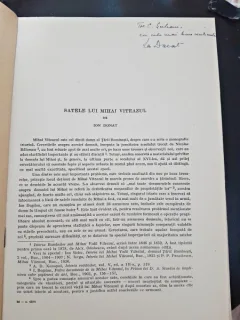 Satele lui Mihai Vitezul - Ion Donat  cu dedicatie