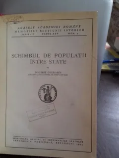 SCHIMBUL DE POPULATII INTRE STATE - DIMITRIE GHERASIM