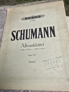 Schumann, Albumblatter OP.124 partitura
