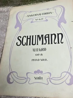 Schumann, Allegro OP.8, Piano solo partitura