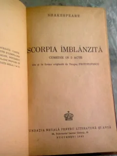 SCORPIA IMBLANZITA - SHAKESPEARE