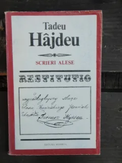 SCRIERI ALESE - TADEU HAJDEU