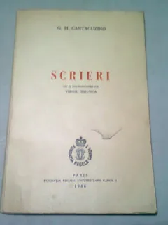 SCRIERI - G.M. CANTACUZINO