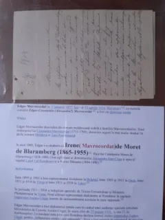 Scrisoare de la Irene (Mavrocordat) de Moret de Blaramberg (1865-1955)