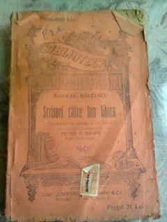 SCRISORI CATRE ION GHICA - NICOLAE BALCESCU