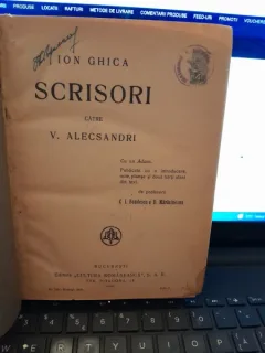 Scrisori catre V. Alecsandri - Ion Ghica