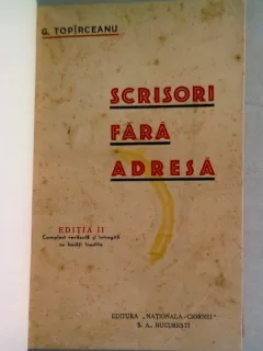 SCRISORI FARA ADRESA - G. TOPIRCEANU