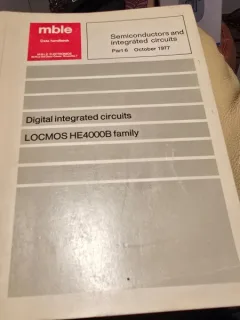 Semiconductors and integrated circuits, digital integrated circuits LOCMOS HE4000B family, 1977
