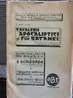 Semnele Timpului in Biserica Noastra - Publicatie speciala pentru cazuri extraordinare Nr. 22 Oct.-Nov. 1936 Cavalerii Apocaliptici si Fiii Satanei