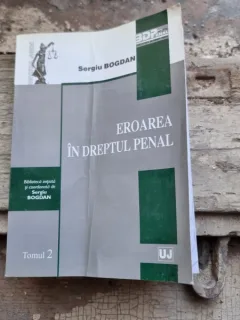 Sergiu Bogdan - Eroarea in Dreptul Penal