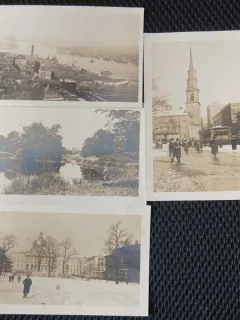 Set de 4 fotografii, Locuri din Boston, 1925