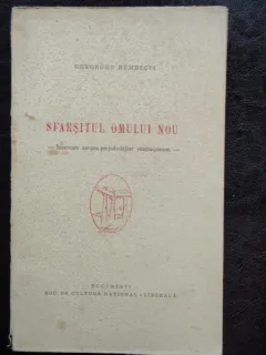 SFARSITUL OMULUI NOU - GHEORGHE BUMBESTI