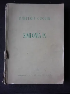 SIMFONIA IX - DIMITRIE CUCLIN  (PARTITURA)