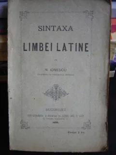 SINTAXA LIMBII LATINE - N. IONESCU