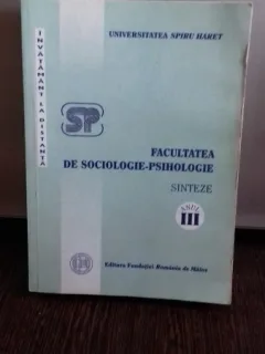 SINTEZE. FACULTATEA DE SOCIOLOGIE PSIHOLOGIE ANUL III INVATAMANT LA DISTANTA - MIHAELA MINULESCU