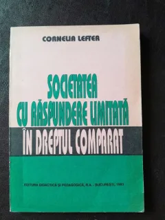 Societatea cu raspundere limitat in dreptul comparat - Cornelia Lefter