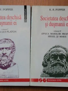 SOCIETATEA DESCHISA SI DUSMANII EI de K.R. POPPER VOL.I-II
