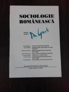 SOCIOLOGIE ROMANEASCA NR.2/1999 - D. GUSTI director fondator