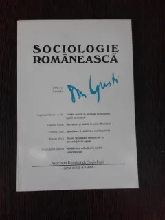 SOCIOLOGIE ROMANEASCA NR.4I/1999 - D. GUSTI director fondator