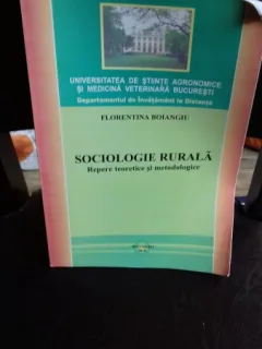 SOCIOLOGIE RURALA - FLORENTINA BOIAGIU