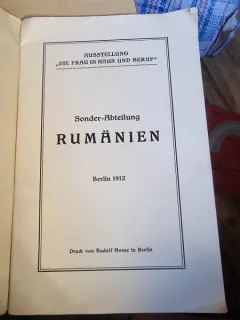 Sonder - Abteilung Rumanien Berlin 1912