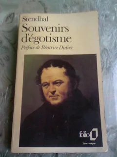 SOUVENIRS D'EGOTISME - STENDHAL  (CARTE IN LIMBA FRANCEZA)