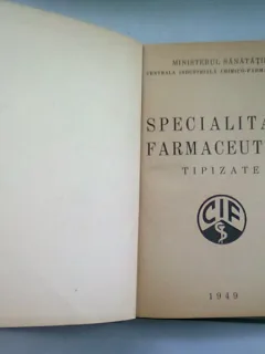 SPECIALITATI FARMACEUTICE. TIPIZATE
