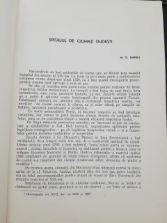 Spitalul de ciumati Dudesti - G. Barbu