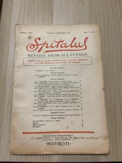 Spitalul. Revista medicala lunara Anul LXV August-Decembrie 1945