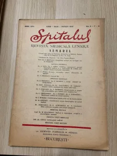 Spitalul. Revista medicala lunara Anul LXVI Iunie- August 1946