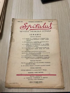 Spitalul. Revista medicala lunara Anul LXVI Septembrie - Octombrie 1946