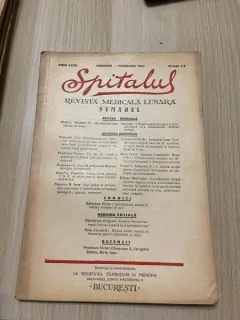 Spitalul. Revista medicala lunara Anul LXVII Ianuarie - Februarie 1947