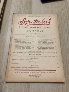 Spitalul. Revista medicala lunara Anul LXVII Septembrie - Decembrie 1947