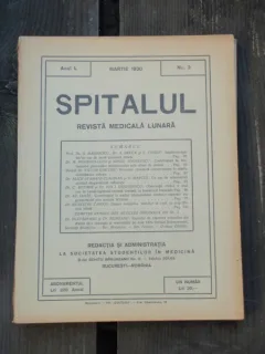 SPITALUL REVISTA MEDICALA NR. 3, MARTIE 1930