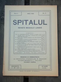 SPITALUL REVISTA MEDICALA NR. 5, MAI 1930