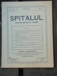 SPITALUL REVISTA MEDICALA NR. 6, IUNIE 1932
