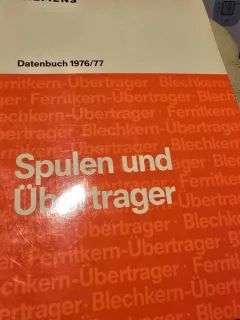Spulen und Übertrager datenbuch 1976/77
