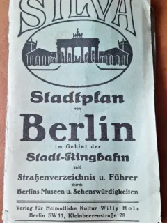 Stadtplan von Berlin (Harta orașului Berlin), veche