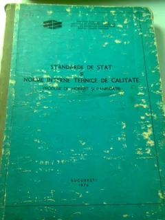 STANDARDE DE STAT SI NOILE NORME INTERNE TEHNICE DE CALITATE. PRODUSE DE MORARIT SI PANIFICATIE