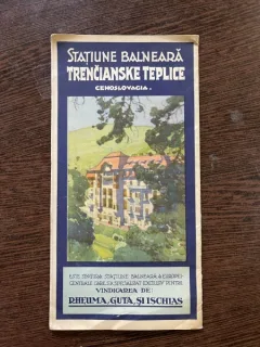 Statiunea Balneara Teplice din Cehoslovacia (pliant de prezentare)