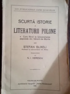 Stefan Glixeli - Scurta Istorie a Literaturii Polone