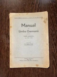 Stefan Klett Manual de limba germana pentru liceele comerciale (1943)