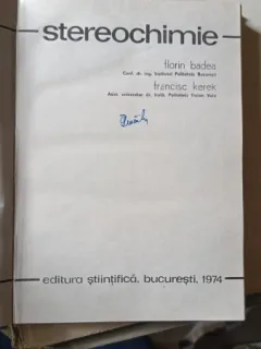 Stereochimie - F.Badea