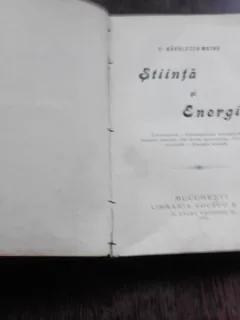 STIINTA SI ENERGIE - C. RADULESCU MOTRU