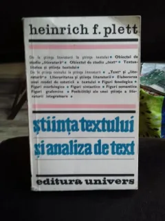 STIINTA TEXTULUI SI ANALIZA DE TEXT - HEINRICH F. PLETT