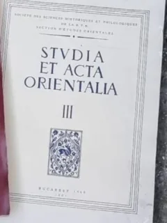Studia et Acta Orientalia Nr. III; 1960
