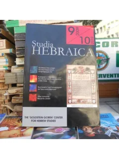 Studia Hebraica IX-X , dr. Felicia Waldman