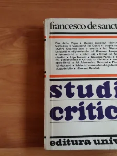 STUDII CRITICE-FRANCESCO DE SANCTIS