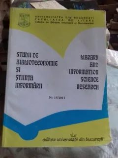 STUDII DE BIBLIOTECONOMIE SI STIINTA INFORMARII