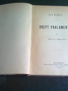 STUDII DE DREPT PARLAMENTAR -  TH. C. ASLAN
